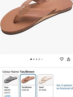 Rainbow Tan/Brown Women's Flip Flop Sandal